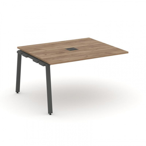 Style Project Проходной наб. элем. перег. стола SN-6A.NSPRG-033 Дуб Наварра/Металл Белый 1380*1180*7 фото 21