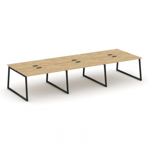 Style Project Рабочая станция 2-х сторон. SN-4T1.DRS-062 Акация Лорка/Металл Антрацит/Заглушка Пласт