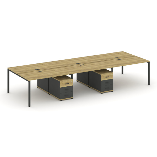 Бенч-система на 6 мест с 2 опорными тумбами Concept CN.DRS-342 фото 4