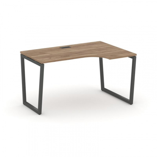 Style Project Стол рабочий эргоном. SN-4T2.SPA-011(R) Акация Лорка/Металл Антрацит/Заглушка Пластик фото 23