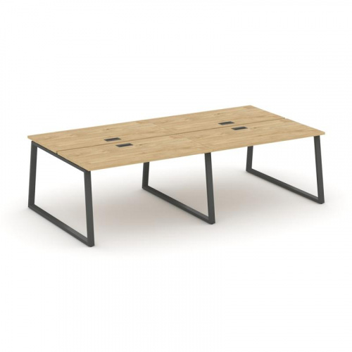 Style Project Рабочая станция 2-х сторон. SN-6T1.DRS-042 Акация Лорка/Металл Антрацит/Заглушка Пласт фото 22