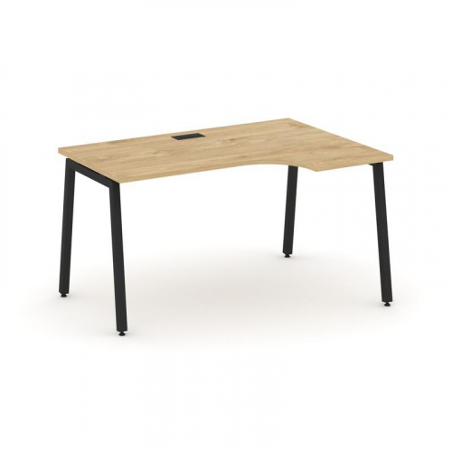 Style Project Стол рабочий эргоном. SN-4A.SPA-011(R) Антрацит/Металл Антрацит 1380*700/980*750 фото 11