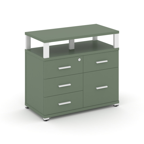 Тумба приставная с 4 ящиками Concept CN.TSP-012 W Тумба приставная с 4 ящиками Concept CN.TSP-012 W