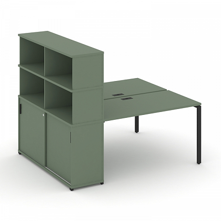 Бенч-система с опорным шкафом-купе с надставкой Concept CN.DRS-241