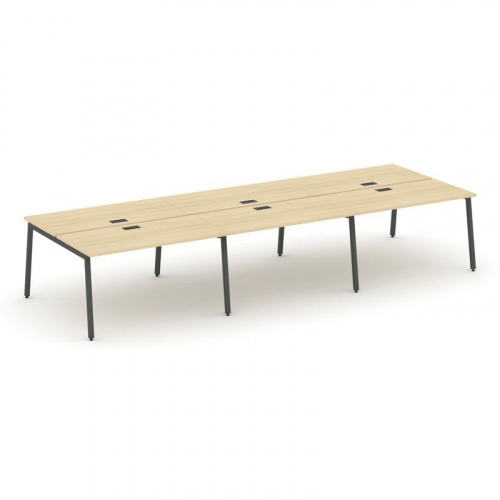 Style Project Рабочая станция 2-х сторон. SN-4A.DRS-074 Антрацит/Металл Антрацит 4740*1432*750 фото 16