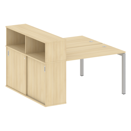 Бенч-система с шкафом-купе на П-обр. м/к Metal System Quattro 50БП.РС-СШК-2.2 фото 11