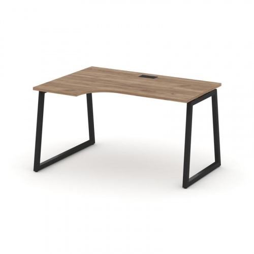 Style Project Стол рабочий эргоном. SN-4T1.SPA-011(L) Акация Лорка/Металл Антрацит/Заглушка Пластик фото 6