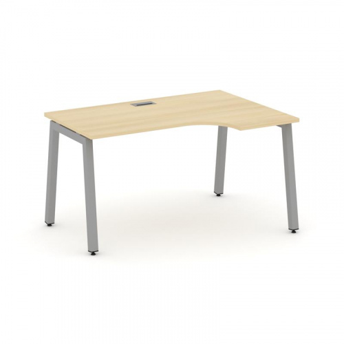 Style Project Стол рабочий эргоном. SN-5A.SPA-012(R) Антрацит/Металл Белый 1580*700/980*750 фото 5