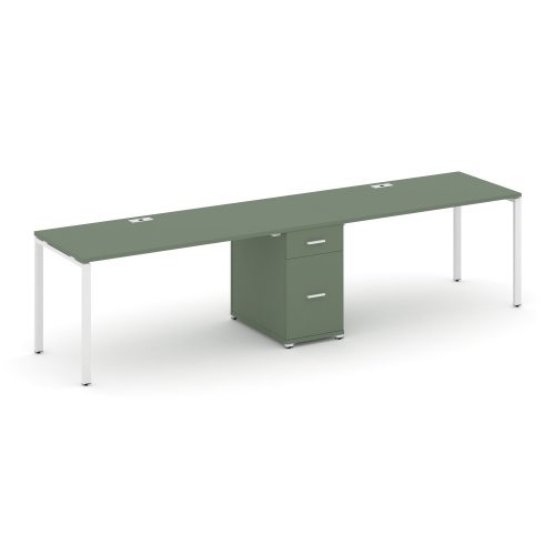 Бенч-система на 2 места с 1 опорной тумбой Concept CN.ORS-407