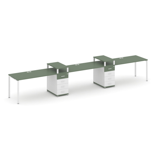 Бенч-система на 3 места с 2 опорными тумбами Concept CN.ORS-449 фото 5