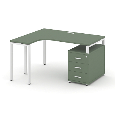 Стол эргономичный с опорной тумбой Concept CN.SA-301(L)