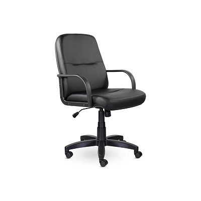 Кресло руководителя Пилот Н (Пластик) (Кожзаменитель)