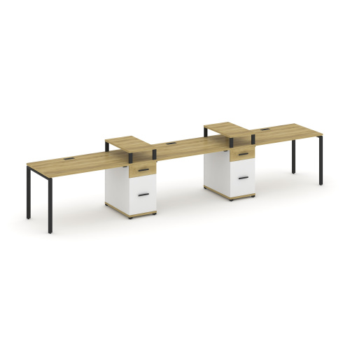 Бенч-система на 3 места с 2 опорными тумбами Concept CN.ORS-454 фото 6