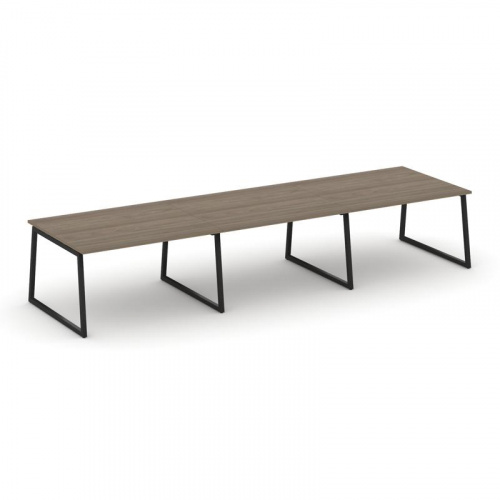 Style Project Стол переговорный SN-4T1.SPRG-052.3 Акация Лорка/Металл Антрацит 3540*1180*750 фото 5