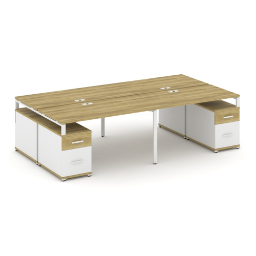 Бенч-система на 4 места с 2 опорными тумбами Concept CN.DRS-331 фото 11