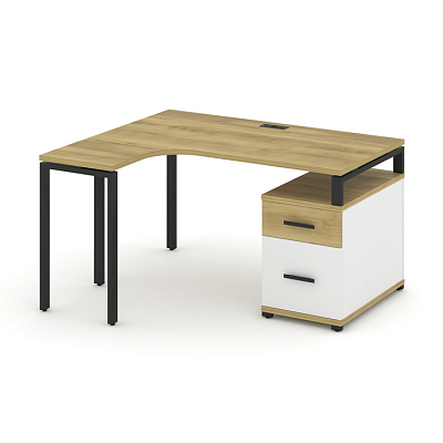 Стол эргономичный с опорной тумбой Concept CN.SA-302(L)