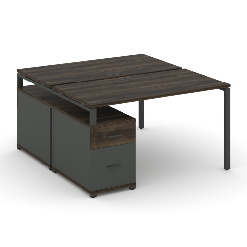 Бенч-система на 2 места с опорной тумбой Concept CN.DRS-306 фото 3