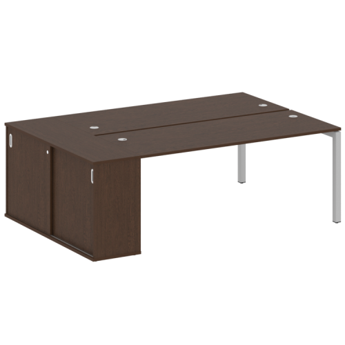 Бенч-система с шкафом-купе на П-обр. м/к Metal System Quattro 50БП.РС-СШК-1.5 фото 9