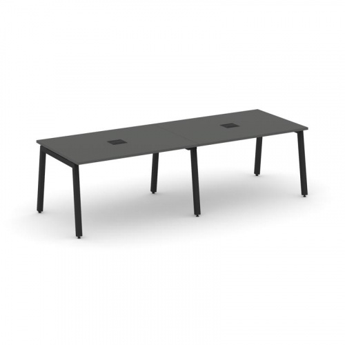 Style Project Стол переговорный SN-5A.SPRG-012 Дуб Табак/Металл Белый 2360*980*750 фото 6