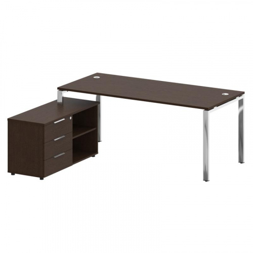 Стол руководителя с тумбой Metal System Direct БГ.СРТ-5.8 (L) фото 2
