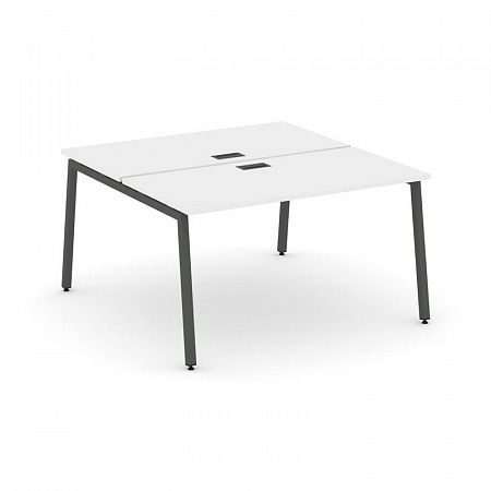 Style Project Рабочая станция 2-х сторон. SN-4A.DRS-002 Белый/Металл Антрацит 1180*1232*750