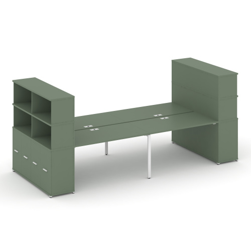 Бенч-система с опорными распашными шкафами Concept CN.DRS-273