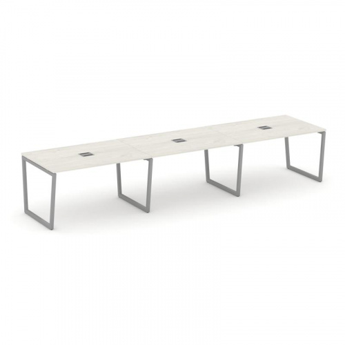 Style Project Стол переговорный SN-4T2.SPRG-023 Акация Лорка/Металл Антрацит/Заглушка Металл Антраци фото 11