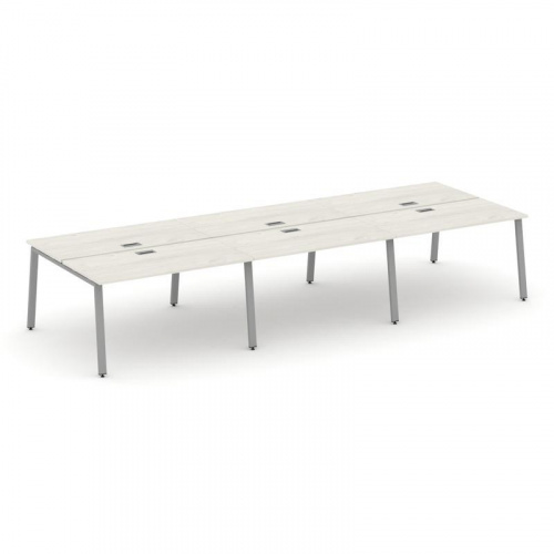 Style Project Рабочая станция 2-х сторон. SN-6A.DRS-062 Антрацит/Металл Белый 3540*1232*750 фото 3