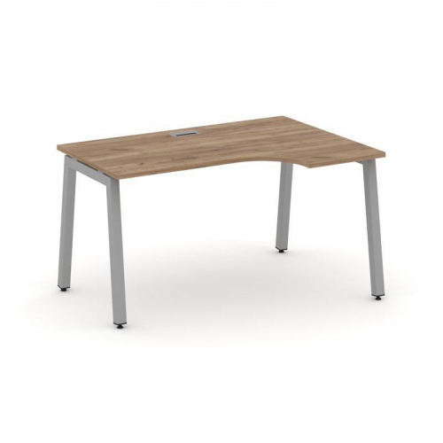 Style Project Стол рабочий эргоном. SN-5A.SPA-012(R) Антрацит/Металл Белый 1580*700/980*750 фото 4