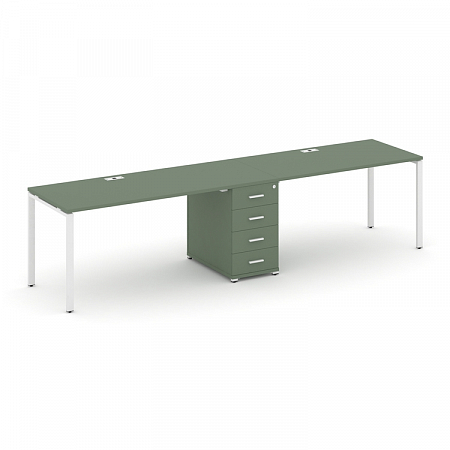 Бенч-система на 2 места с 1 опорной тумбой Concept CN.ORS-402