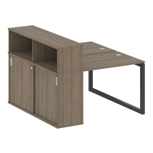 Бенч-система с шкафом-купе на О-обр. м/к Metal System Quattro 50БО.РС-СШК-2.1