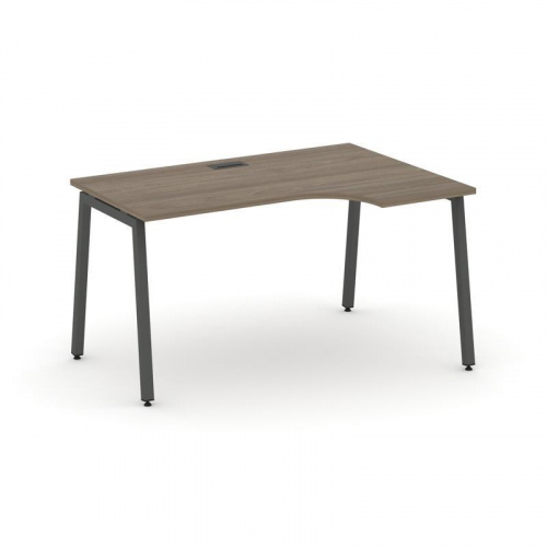 Style Project Стол рабочий эргоном. SN-4A.SPA-011(R) Антрацит/Металл Антрацит 1380*700/980*750 фото 16