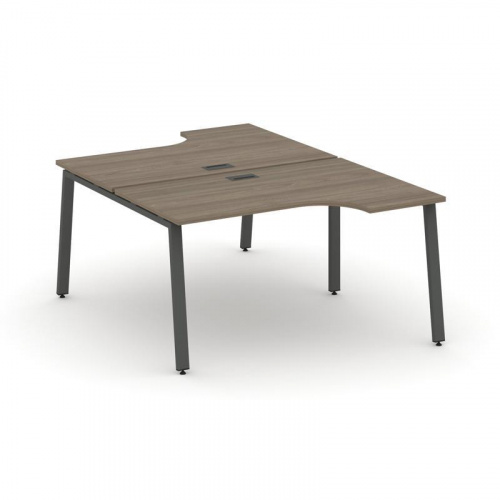 Style Project Рабочая станция эргоном. SN-6A.DRPA-002 Тиквуд Светлый/Металл Антрацит 1580*1232/1992* фото 15