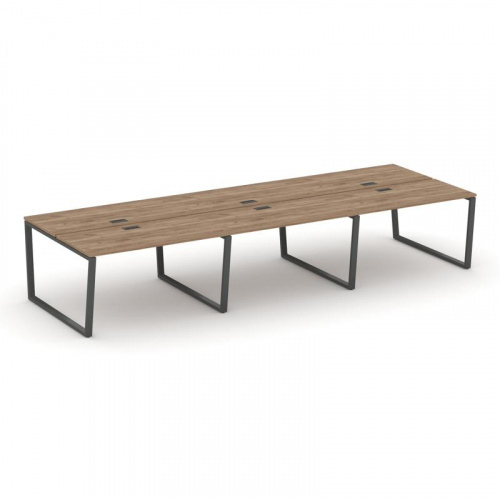 Style Project Рабочая станция 2-х сторон. SN-6T2.DRS-084 Акация Лорка/Металл Антрацит/Заглушка Пласт фото 23