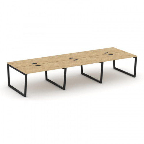 Style Project Рабочая станция 2-х сторон. SN-5T2.DRS-073 Акация Лорка/Металл Антрацит/Заглушка Пласт