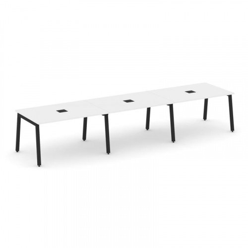 Style Project Стол переговорный SN-5A.SPRG-022 Дуб Наварра/Металл Белый 3540*980*750 фото 3