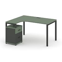 Стол эргономичный с опорной тумбой Concept CN.SA-306(L)