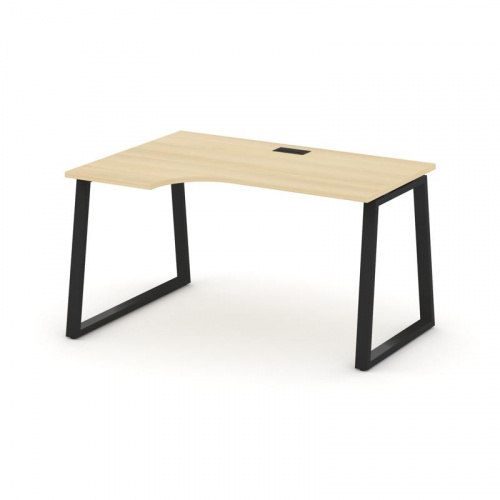 Style Project Стол рабочий эргоном. SN-6T1.SPA-001(L) Акация Лорка/Металл Антрацит/Заглушка Пластик фото 9