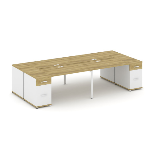 Бенч-система на 4 места с 2 опорными тумбами Concept CN.DRS-430 фото 11