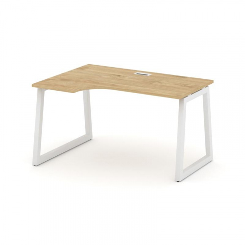 Style Project Стол рабочий эргоном. SN-5T1.SPA-012(L) Акация Лорка/Металл Антрацит/Заглушка Пластик фото 3