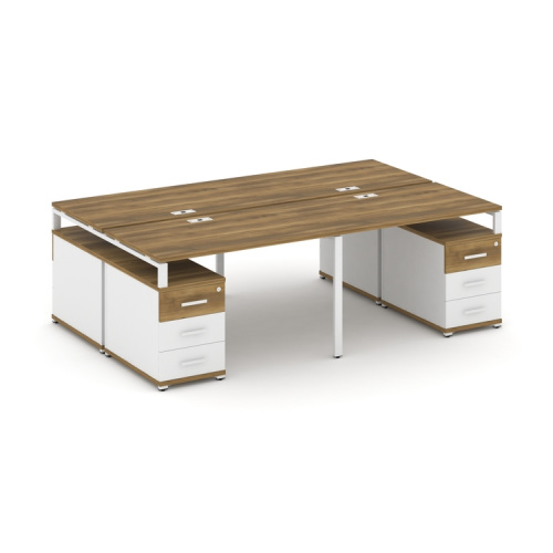 Бенч-система на 4 места с 2 опорными тумбами Concept CN.DRS-326 фото 8