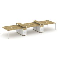 Бенч-система на 6 мест с 2 опорными тумбами Concept CN.DRS-472