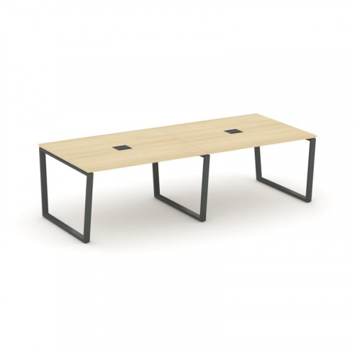 Style Project Стол переговорный SN-6T2.SPRG-042 Акация Лорка/Металл Антрацит/Заглушка Металл Антраци фото 28