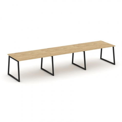 Style Project Стол переговорный SN-4T1.SPRG-023.3 Акация Лорка/Металл Антрацит 4410*980*750 фото 2