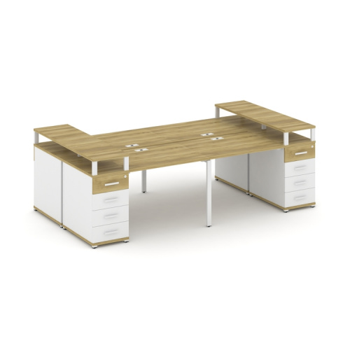 Бенч-система на 4 места с 2 опорными тумбами Concept CN.DRS-441 фото 11