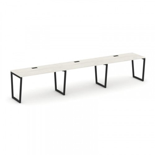 Style Project Рабочая станция 1 сторон. SN-4T2.ORS-053 Акация Лорка/Металл Антрацит/Заглушка Пластик фото 8