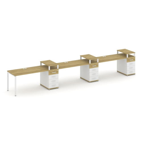 Бенч-система на 3 места с 3 опорными тумбами Concept CN.ORS-459 фото 11