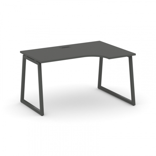 Style Project Стол рабочий эргоном. SN-4T1.SPA-012(R) Акация Лорка/Металл Антрацит/Заглушка Пластик фото 14