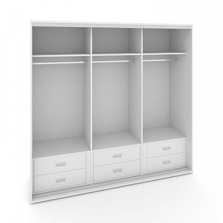 Корпус 3-х секционного шкафа низкого L=2219мм Maris SH.K3-5.2 K4