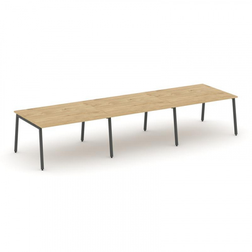 Style Project Стол переговорный SN-4A.SPRG-054.3 Вяз Благородный/Металл Белый 4740*1180*750 фото 24